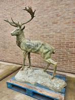 BRONZEN VRIJ GROOT HERT AAN ZEER LAGE PRIJS, OOK ANDERE !!!, Ophalen of Verzenden, Zo goed als nieuw, Overige materialen, Dierenbeeld