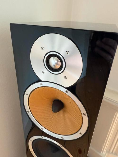 B&W CM9 pianoblack vloerluidsprekers, Audio, Tv en Foto, Luidsprekers, Zo goed als nieuw, Front, Rear of Stereo speakers, 120 watt of meer