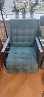 Mooie industriële fauteuils, Huis en Inrichting, Fauteuils, Ophalen, Gebruikt, 75 tot 100 cm, Stof