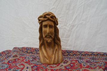 Christus buste / Houten rozenkrans beschikbaar voor biedingen