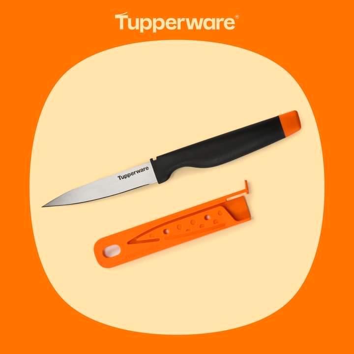 Tupperware keukenmes, nieuw, Huis en Inrichting, Keuken | Tupperware, Nieuw, Overige typen, Oranje, Rood, Ophalen of Verzenden