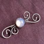 Smeedwerk Broche met Maansteen, Verzenden, Gebruikt, Zilver, Overige materialen