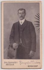cdv heer (met naam) Fotografie Modern Boskoop ca 1910, Ophalen of Verzenden, Voor 1940, Gebruikt, Foto