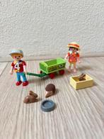 Playmobil 4349 Bolderwagen met dieren en kinderen compleet!, Ophalen of Verzenden, Zo goed als nieuw, Complete set