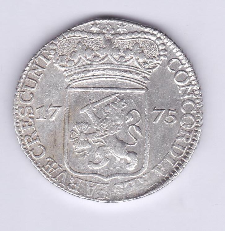 Zilveren dukaat 1775 Zeeland voor 125 euro, Postzegels en Munten, Munten | Nederland, Losse munt, Overige waardes, Vóór koninkrijk
