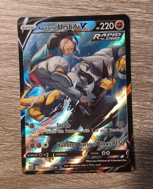 Rapid strike Urshifu (BRS TG20), Hobby en Vrije tijd, Verzamelkaartspellen | Pokémon, Zo goed als nieuw, Losse kaart, Ophalen of Verzenden
