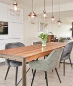 Solid teak wood dining table, Huis en Inrichting, Tafels | Eettafels, Ophalen, 50 tot 100 cm, Zo goed als nieuw, Metaal