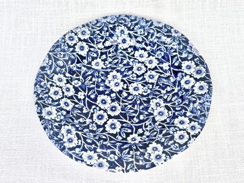 Burleigh - Blue Calico - Side Plate (17,5 cm), Huis en Inrichting, Keuken | Servies, Zo goed als nieuw, Bord(en), Overige stijlen