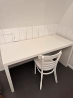 Wit bureau Ikea, Huis en Inrichting, Bureaus, Ophalen, Gebruikt