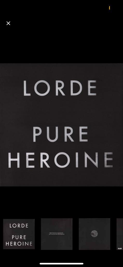 Lorde - Pure Heroine LP - Mint Conditie, Cd's en Dvd's, Vinyl | Pop, Zo goed als nieuw, 2000 tot heden, 12 inch, Ophalen of Verzenden