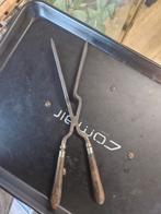 Antieke krultang met houten handvat antik barber kapper, Antiek en Kunst, Ophalen of Verzenden