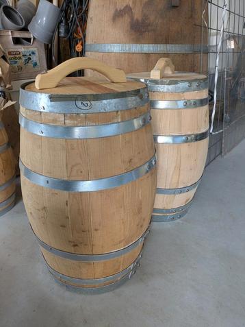 houten  regen ton decoratie 30liter beschikbaar voor biedingen