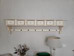 Groot oud brocant regaal kapstok wandplank wandrek, Huis en Inrichting, Woonaccessoires | Kapstokken, Gebruikt, Minder dan 100 cm