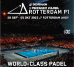 2 tickets voor premier padel finale Rotterdam, Tickets en Kaartjes, Twee personen, Oktober