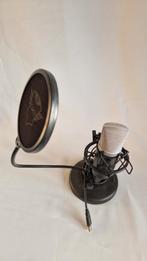 Trust Microfoon met Pop Filter, Ophalen of Verzenden, Zo goed als nieuw, Metaal, Studio