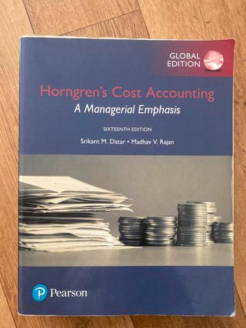 Horngren's Cost Accounting - Management Accounting beschikbaar voor biedingen