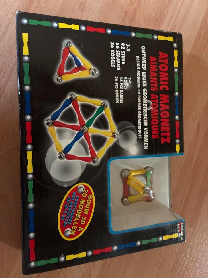 Magnetische Bouwset - Atomic Magnetz, Kinderen en Baby's, Speelgoed | Bouwstenen, Gebruikt, Overige merken, Ophalen of Verzenden