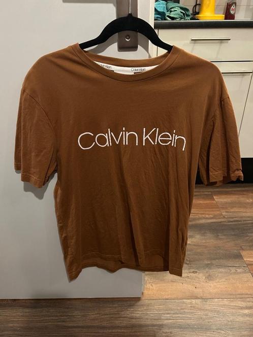 in nieuwstaat CK Calvin Klein Jeans Heren t shirt bruin XXL, Kleding | Heren, T-shirts, Zo goed als nieuw, Overige maten, Bruin