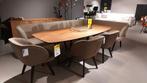 Showroommodel Enzo Luca Rialto Eettafel noten, Ophalen, Zo goed als nieuw, Vijf personen of meer, Rechthoekig