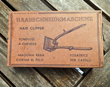 Antieke Solingen tondeuse hair clipper in originele doos beschikbaar voor biedingen