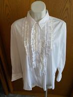 Marc Cain, witte feestelijke blouse n6 Nieuw, Wit, Maat 46/48 (XL) of groter, Ophalen of Verzenden, Zo goed als nieuw
