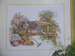 patroon tuinbankje - Lanarte, Hobby en Vrije tijd, Ophalen of Verzenden, Zo goed als nieuw, Handborduren, Patroon