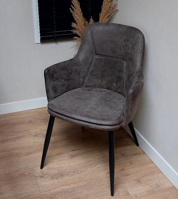 4x Antraciet MXSOFA Eetkamerstoelen beschikbaar voor biedingen