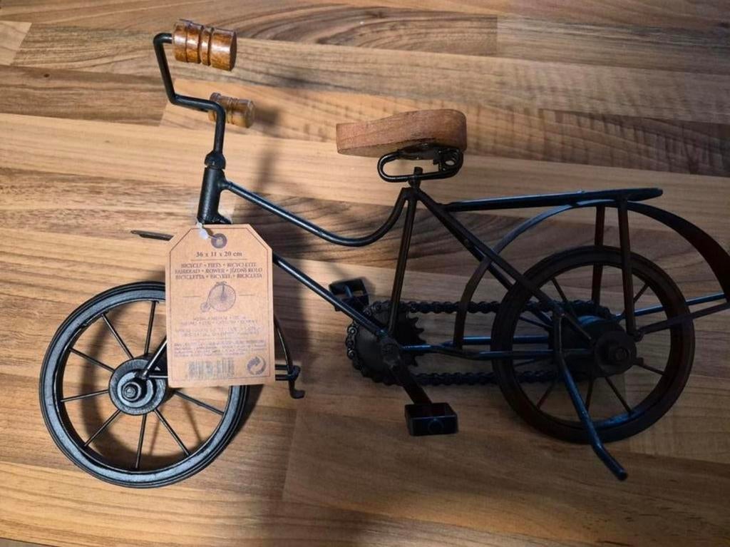 Industriele Deco fiets 36x11x20cm, Ophalen of Verzenden, Nieuw