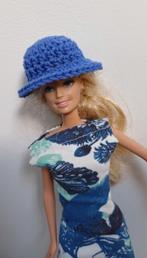 Barbie kleertjes hoedje blauw paars, Nieuw, Verzenden, Barbie