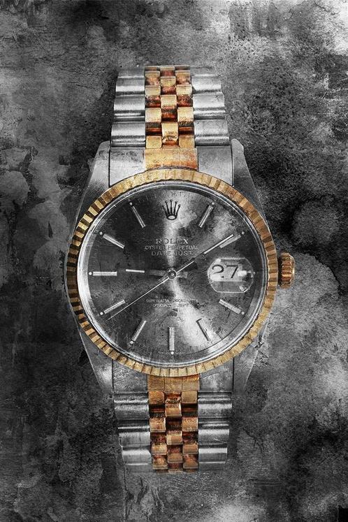 PLEXIGLAS SCHILDERIJ ROLEX DATEJUST SUBMARINER DAYTONA 2024, Antiek en Kunst, Kunst | Schilderijen | Modern, Ophalen of Verzenden