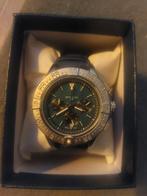 Navitimer 1884 Chronograaf - horloge  Blauw Leer, Sieraden, Tassen en Uiterlijk, Horloges | Heren, Leer, Staal, Breitling, Polshorloge