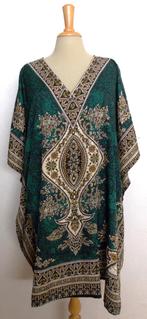 Batik/Ibiza/ethnic/Afrika groene print tuniek/top! XL/XXL, Verzenden, Zo goed als nieuw, Maat 46/48 (XL) of groter, Groen