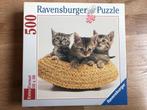 Poezen puzzel 500 stuk, Ophalen of Verzenden, 500 t/m 1500 stukjes, Nieuw, Legpuzzel