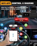 Abask ZDX78 Dashcam auto, mini-dashcam 4K wifi met app, Ophalen of Verzenden, Nieuw