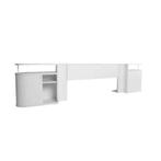 Auping achterwand AUPING AURONDE 2000 TYPE 553, Huis en Inrichting, Ophalen, Gebruikt, Wit, Tweepersoons