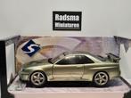 Nissan Skyline GT-R R34 - Metallic groen - 1:18 Solido, Auto, Solido, Nieuw, Ophalen of Verzenden