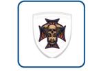 Skull design 23 Doming 3D stickers,Gel,Decal,Auto,Motor,Helm, Verzenden, Nieuw, Overige typen