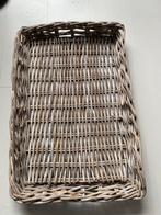 Rotan / rieten dienblad, Ophalen, Gebruikt, Rechthoekig, Hout