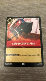 Disney Lorcana Card soldier’s spear! 134-204 6AZS nonfoil, Ophalen of Verzenden, Zo goed als nieuw, Losse kaart