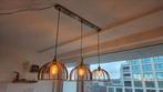 Rustieke hanglamp met 3 lichtpunten, Ophalen, Zo goed als nieuw, Metaal, 75 cm of meer