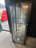 3x VITRINE KAST 2X Zwart - 1X Wit, Glas, 150 tot 200 cm, 25 tot 50 cm, Gebruikt