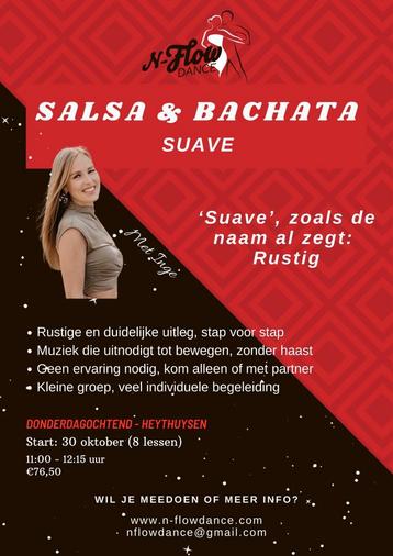 Salsa & Bachata Suave les beschikbaar voor biedingen