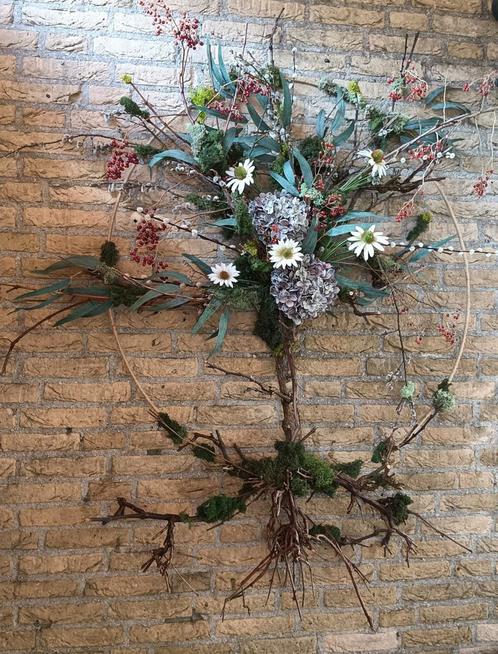 Levensboom wanddecoratie 140 x 160 cm, Huis en Inrichting, Woonaccessoires | Kunstplanten en Kunstbloemen, Nieuw, Ophalen