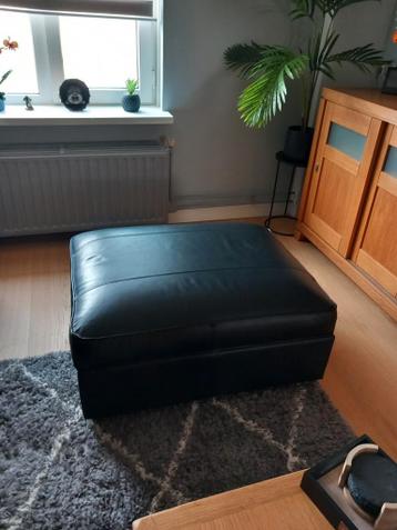 Ikea kivik leer voetenbank met opbergruimte - afbeelding 1