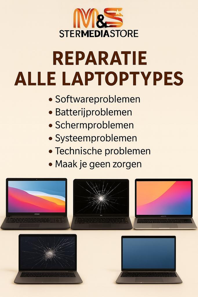 Laptop kapot? Wij repareren het snel en professioneel!, Boeken, Informatica en Computer, Zo goed als nieuw, Internet of Webdesign