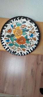 Wandbord gouds plateel 46 cm doorsnede, Ophalen