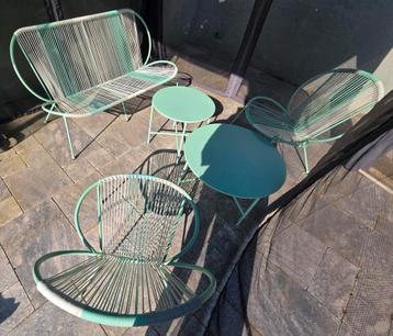 **NIEUW** LOUNGESET MINTGROEN
335,- = ABSOLUUT VASTE PRIJS beschikbaar voor biedingen