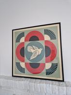 Shepard Fairey Obey peace dove incl lijst, Antiek en Kunst, Kunst | Litho's en Zeefdrukken, Ophalen of Verzenden