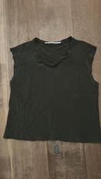 Monique van heist zijde top kakhi bruinig m, Maat 38/40 (M), Bruin, Monique van heist, Ophalen of Verzenden