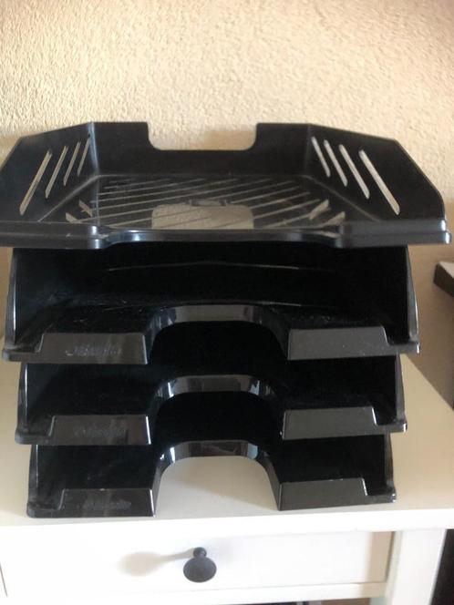 Brievenbak/ Postvak 4x stuks plastic zwart - €5 voor 4 stuks, Huis en Inrichting, Woonaccessoires | Krantenbakken en Lectuurbakken